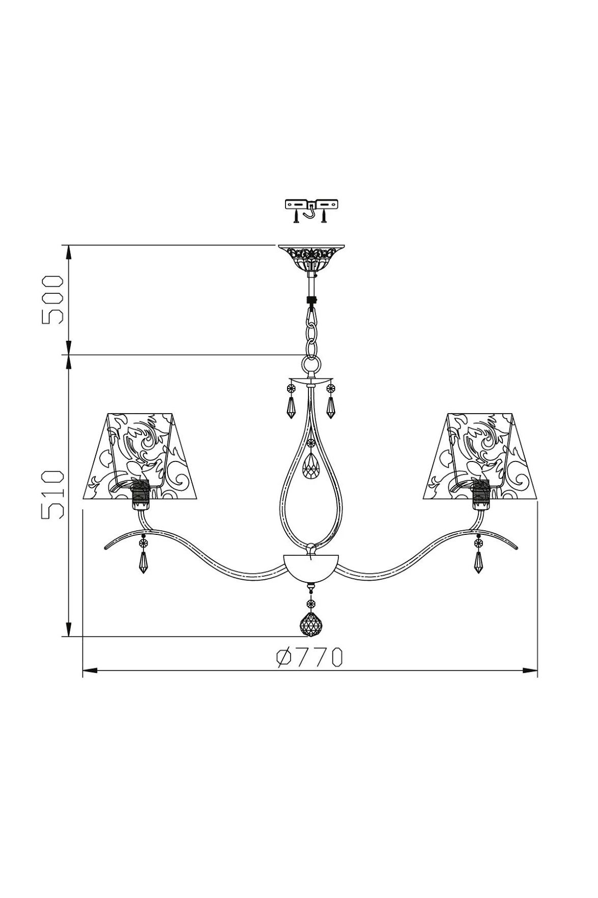 Люстра Maytoni Talia ARM334-08-W  Б/У