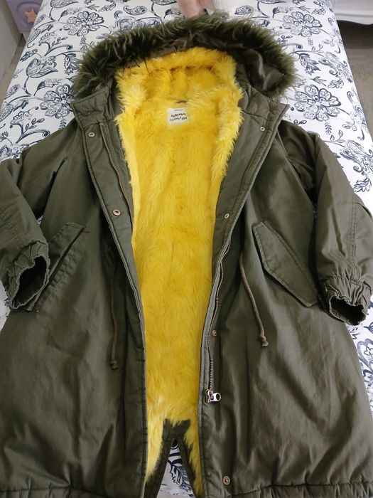 Casaco verde tropa/ pêlo Zara