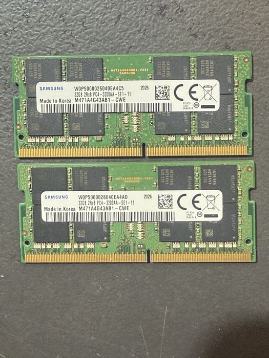 Memoria portatil ddr4 3200 de 64gb