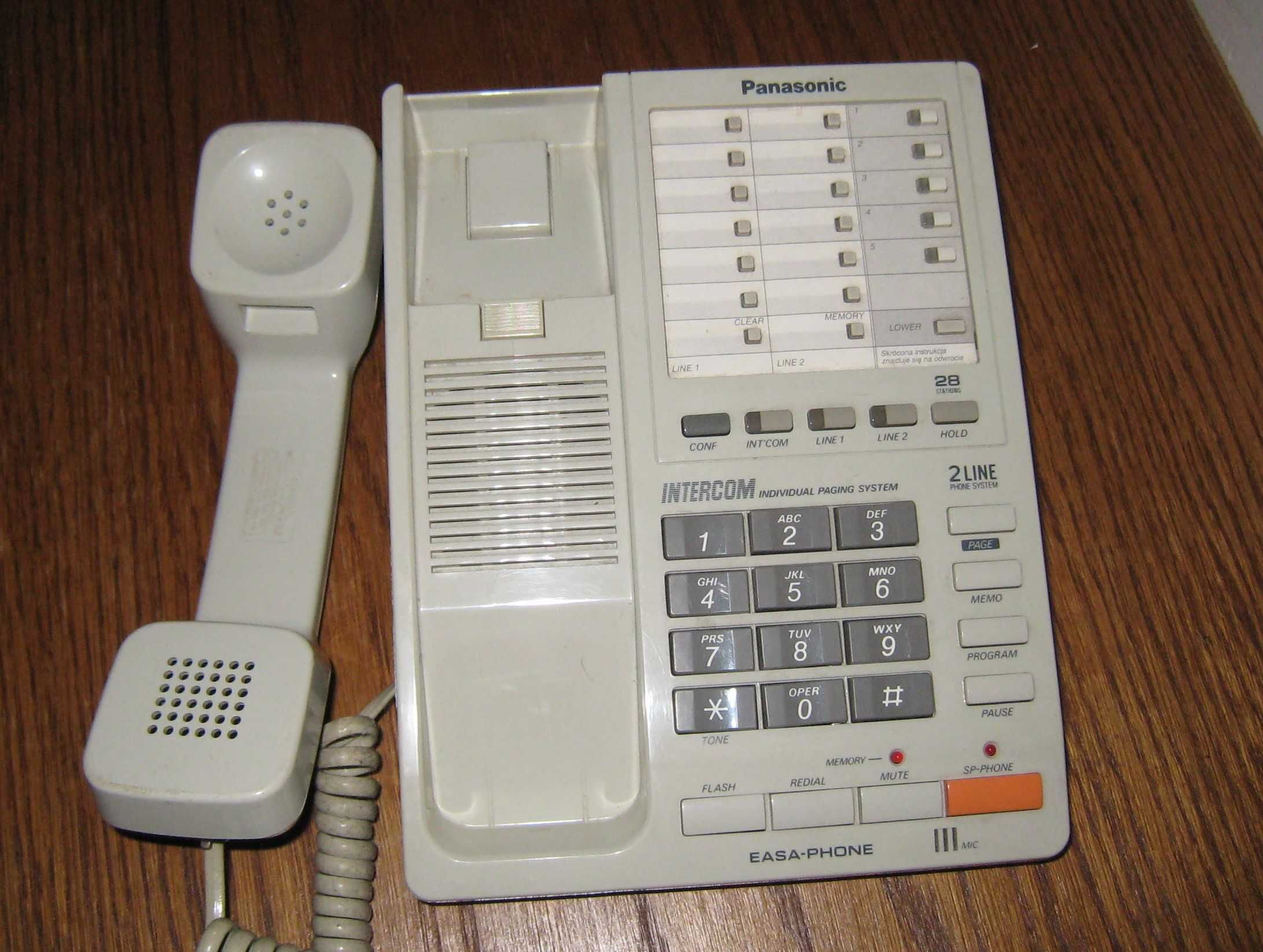 Telefon stacjonarny Panasonic Intercom 2 Line