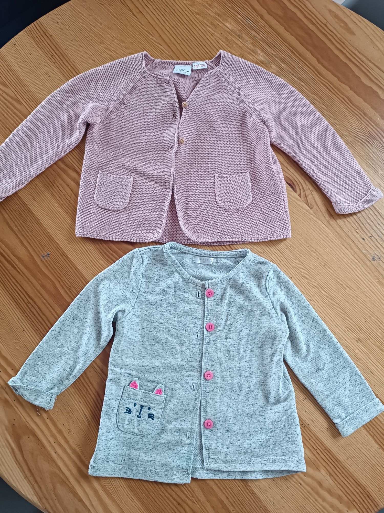 Dwa sweterki dla dziewczynki 86 Zara collection