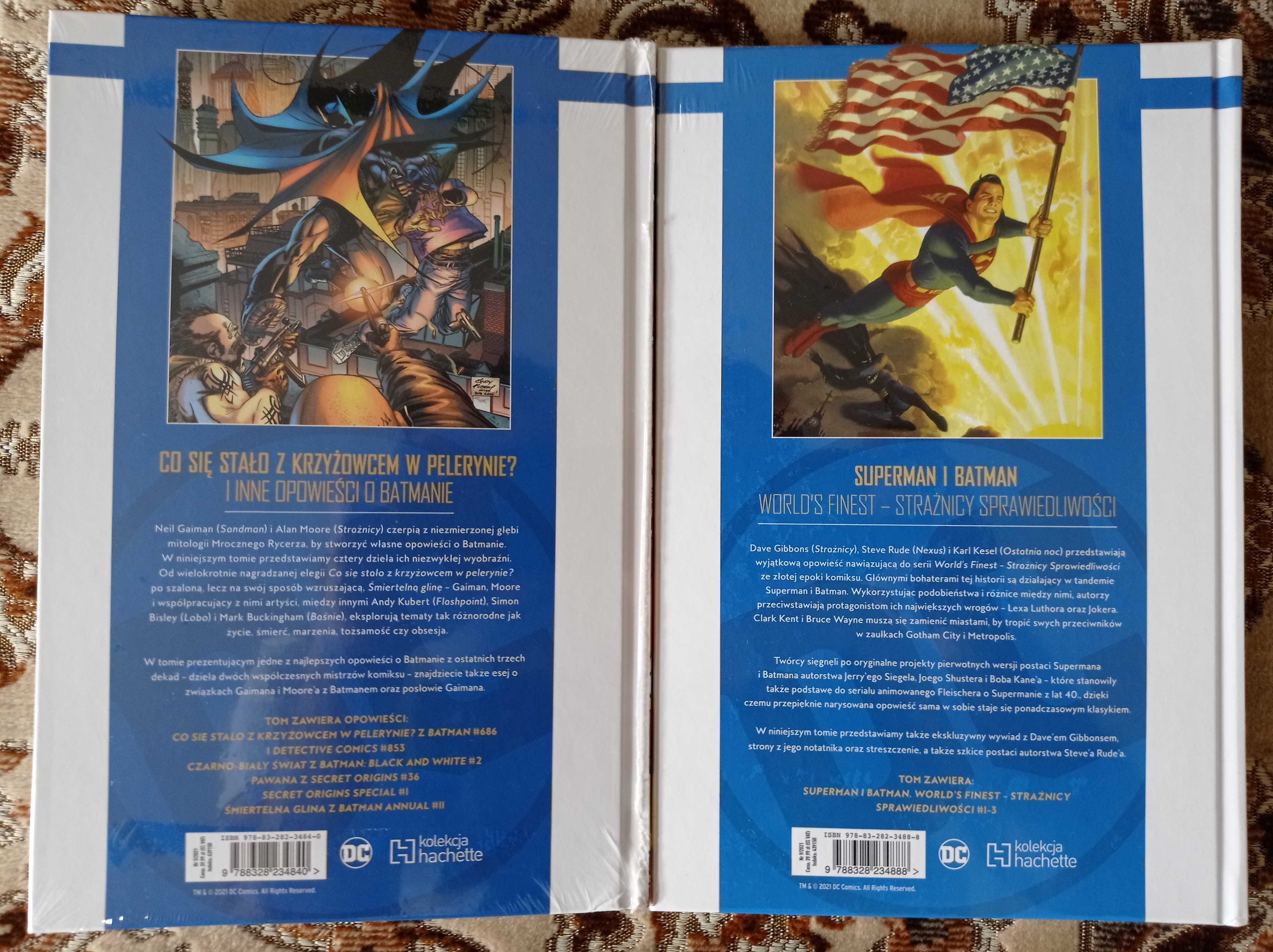 Bohaterowie i Złoczyńcy DC Batman tom  5 i 9 Superman Hachette