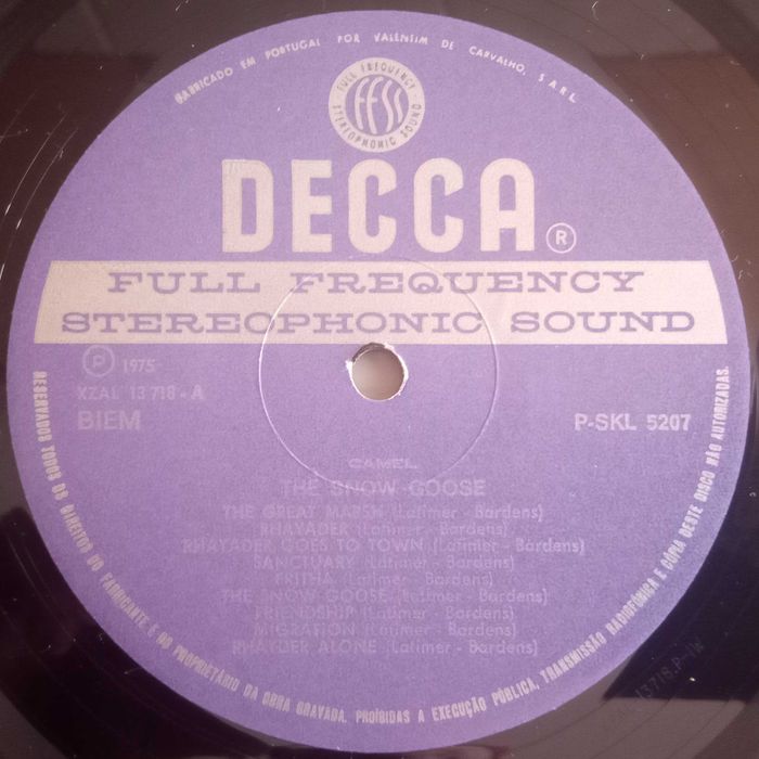 Camel - - - - - The Snow Goose - - - - - LP