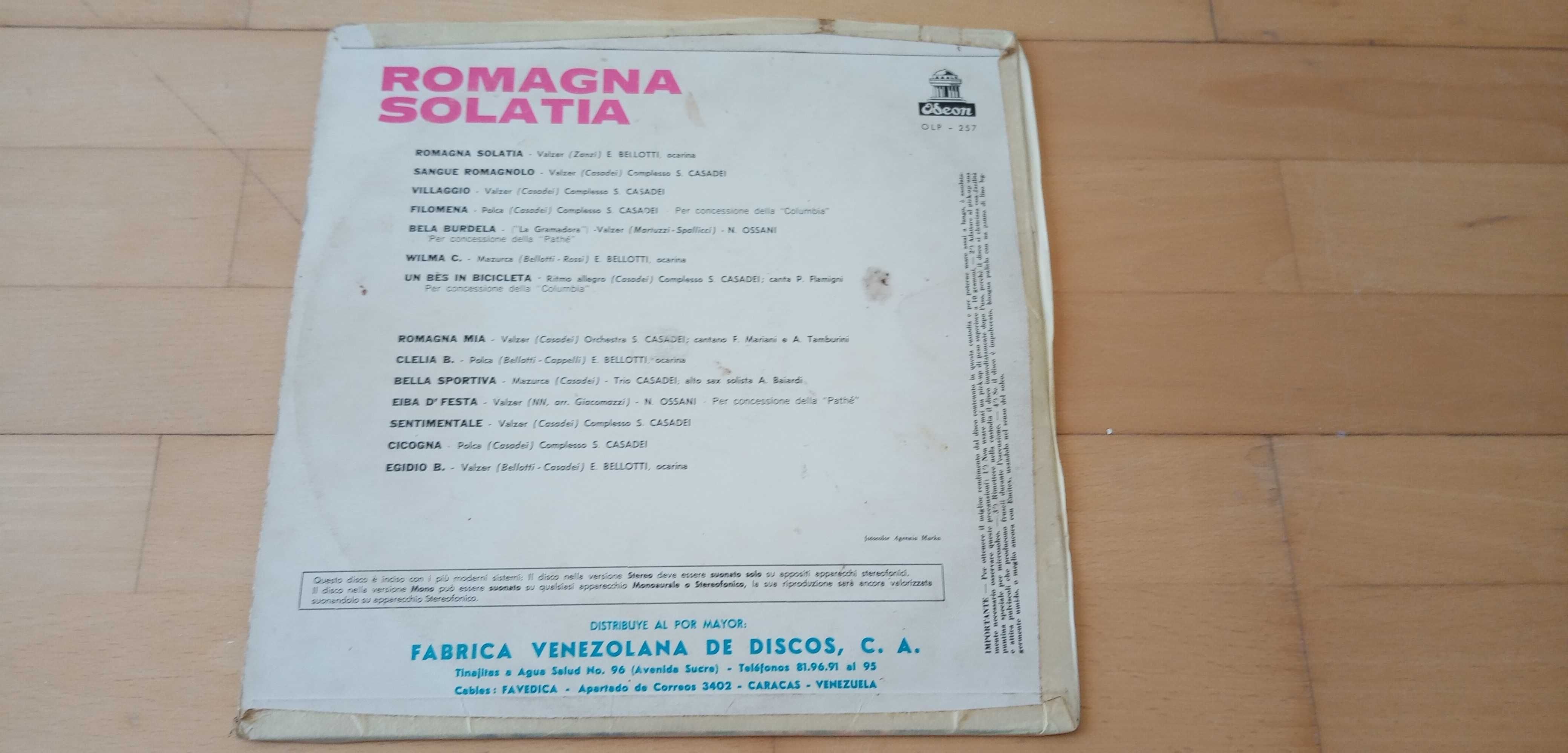 Vinil, LP, Romagna Solatia