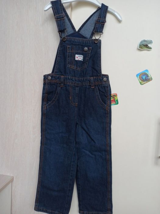 Джинси утеплені напівкомбенізон Lupilu 98