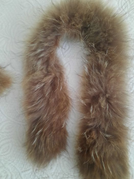 Obszycie do kaptura z naturalnego jenota