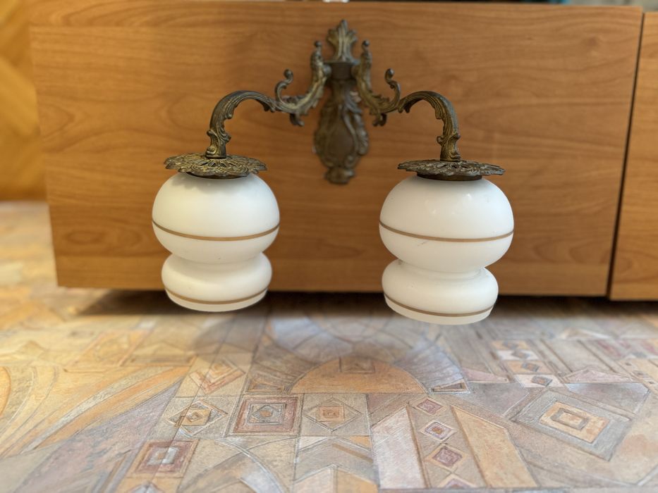 Kinkiet/Lampa scienna mosiezna