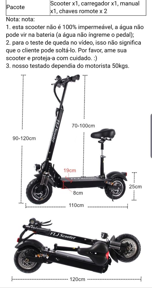 Trotinete Dual Motor FLJ