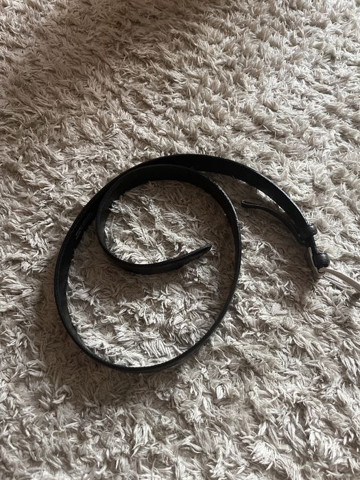 Cinto preto de couro genuino feito em portugal