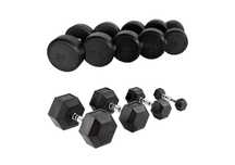 Halteres Redondos e Hexagonais Dumbbells Musculação Crossfit (NOVOS)