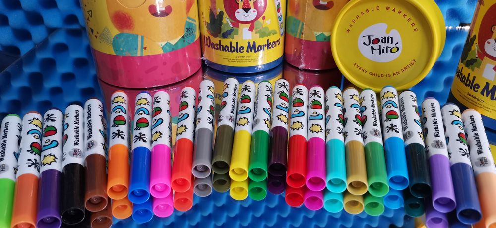 Екологічні фломастери-маркери JoanMiro BabyRoo. 12,24,36 кольрів