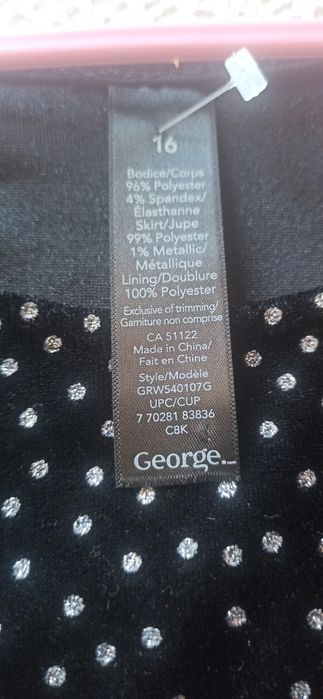 Sukienka dziewczęca George