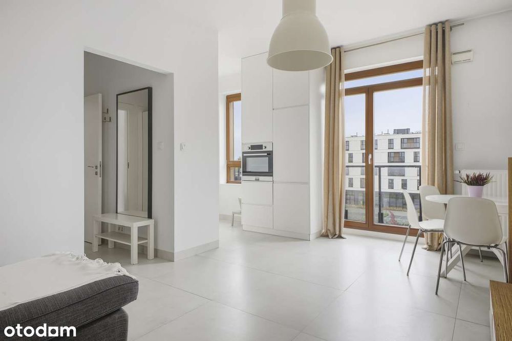 Nowoczesne mieszkanie w Miasteczku Wilanów | 2 pokoje | balkon | garaż