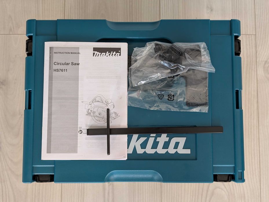 Makita HS7611J pilarka ręczna 1600W 185 mm + walizka, nowa