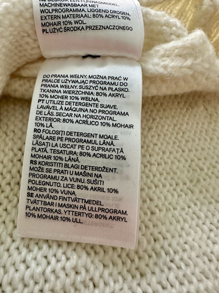 H&M, nowy gruby sweter, wzorzysty; XS