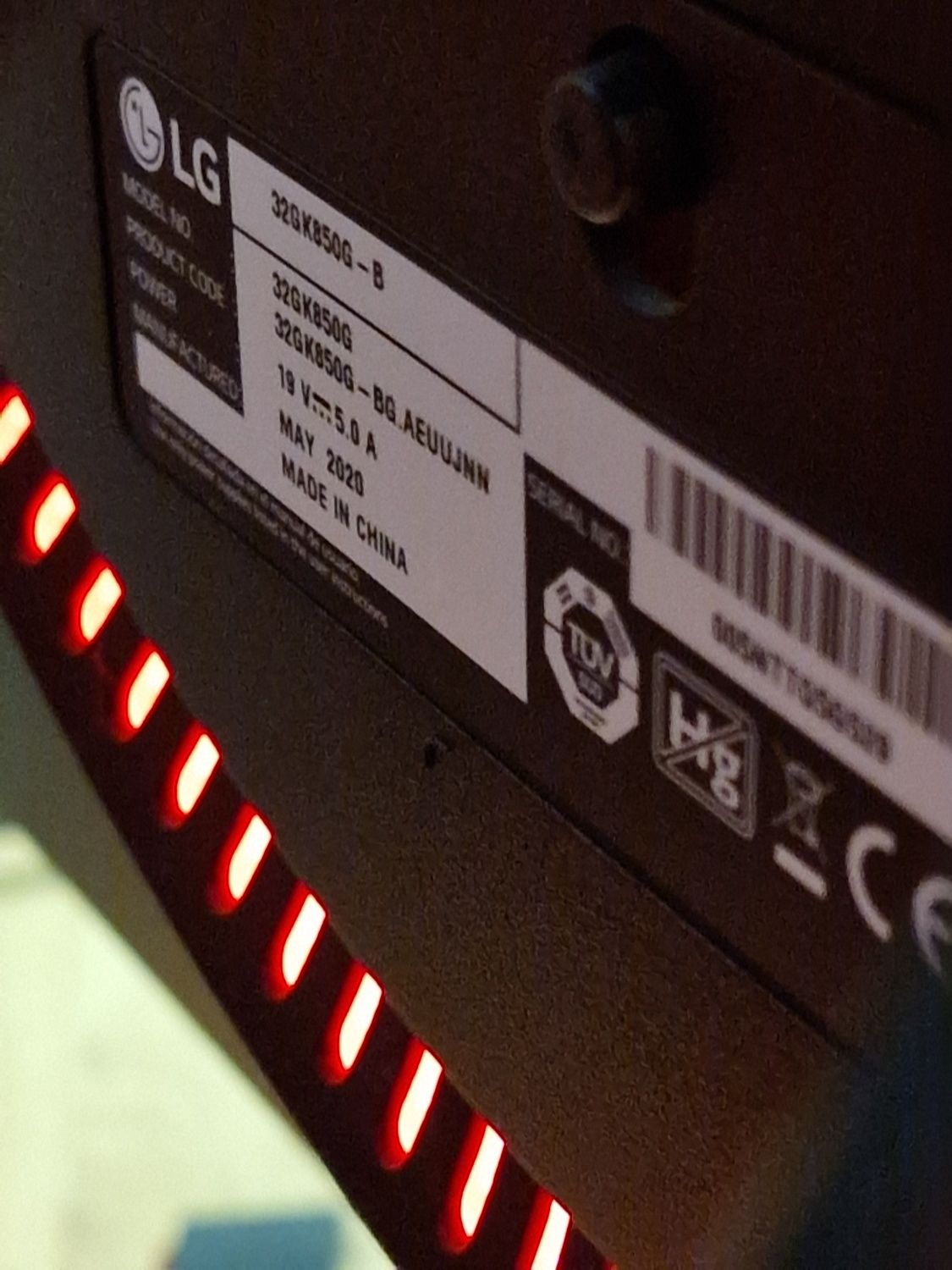 Moniotor gamingowy LG32, 144HZ