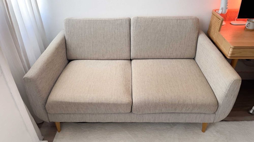Sofá IKEA 2 lugares de tecido cinzento - exclusivo e como novo