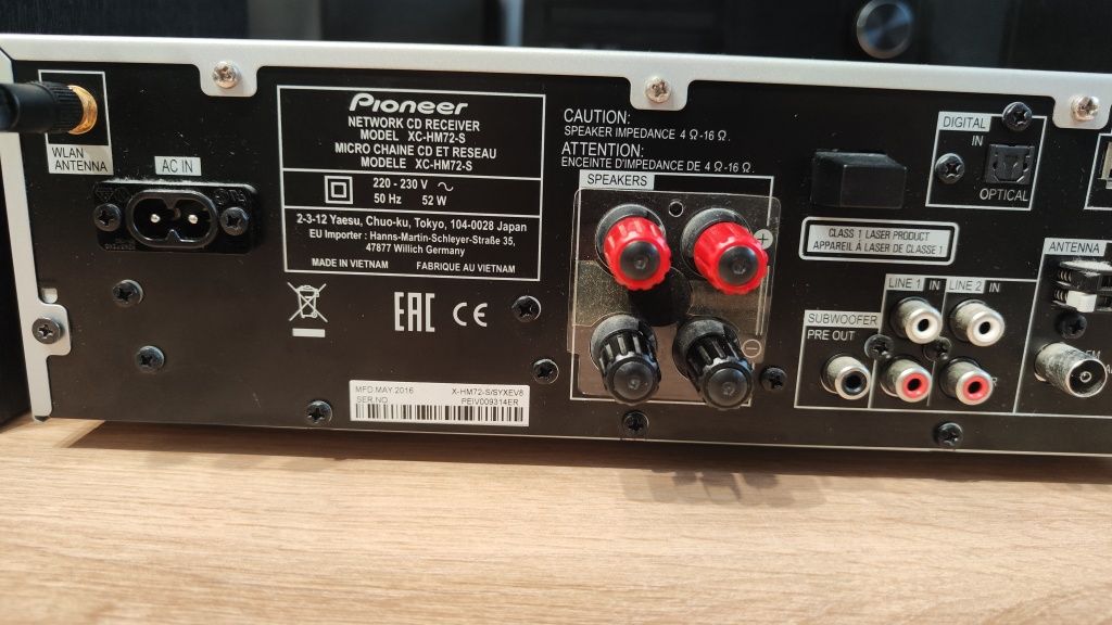 Pioneer xc-hm72 s amplituner sieciowy Spotify wifi Bluetooth