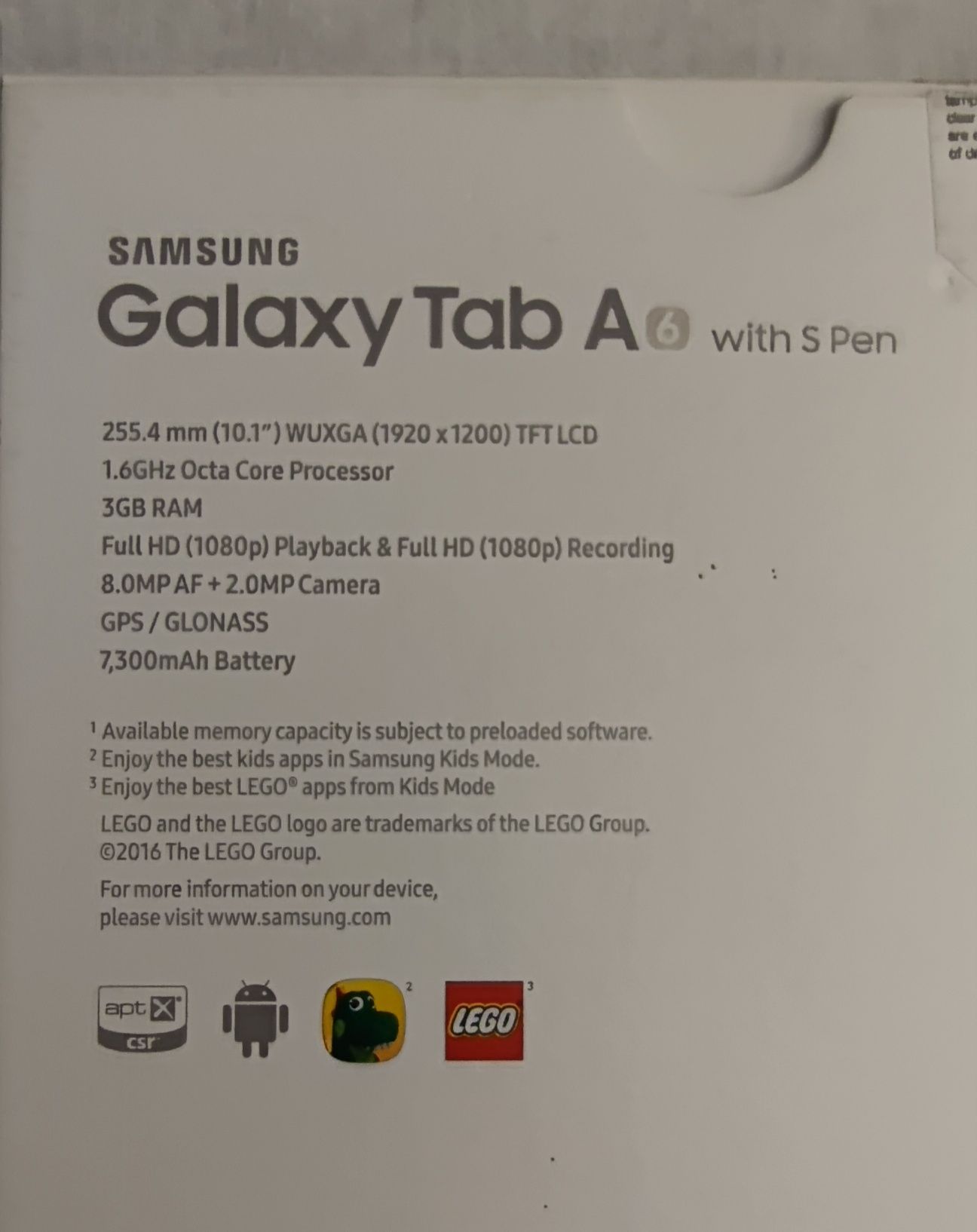 Samsung Galaxy TAB A6 16GB - (WiFi) - como NOVO