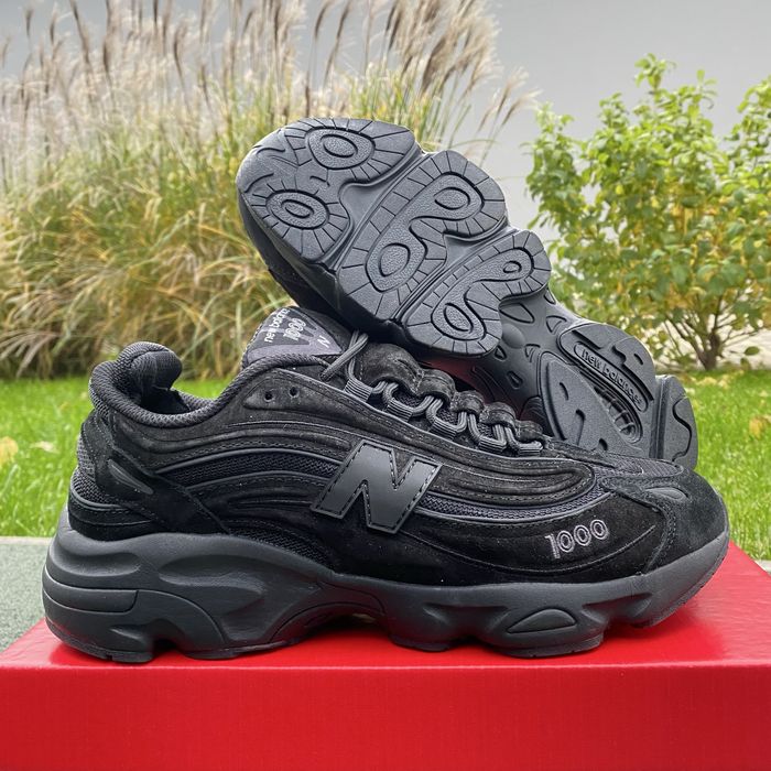 Кроссовкі new balance 1000 чорни натурално замш деми сезон