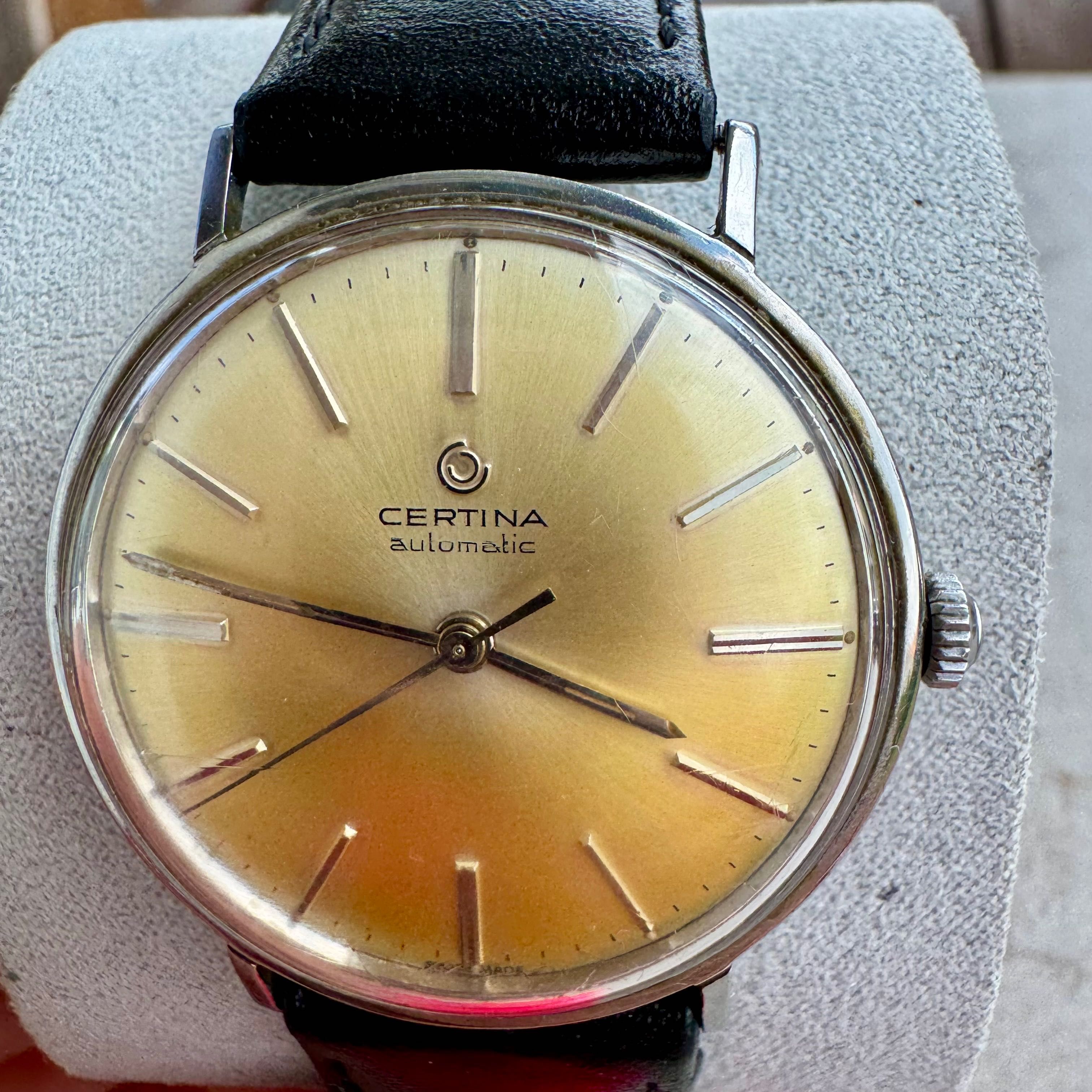 Zegarek męski Certina Automatic 1961 – stalowa, vintage 33 mm sprawny