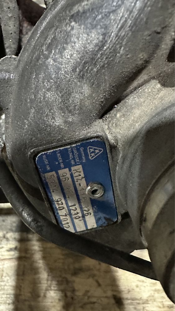 Турбіна Peugeot 305, 406 , betlingo, expert citroen 1.9 td K14 116 326