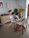 Mesa AGERBY C160 + 4 Cadeiras BLOKHUS (sala JYSK)