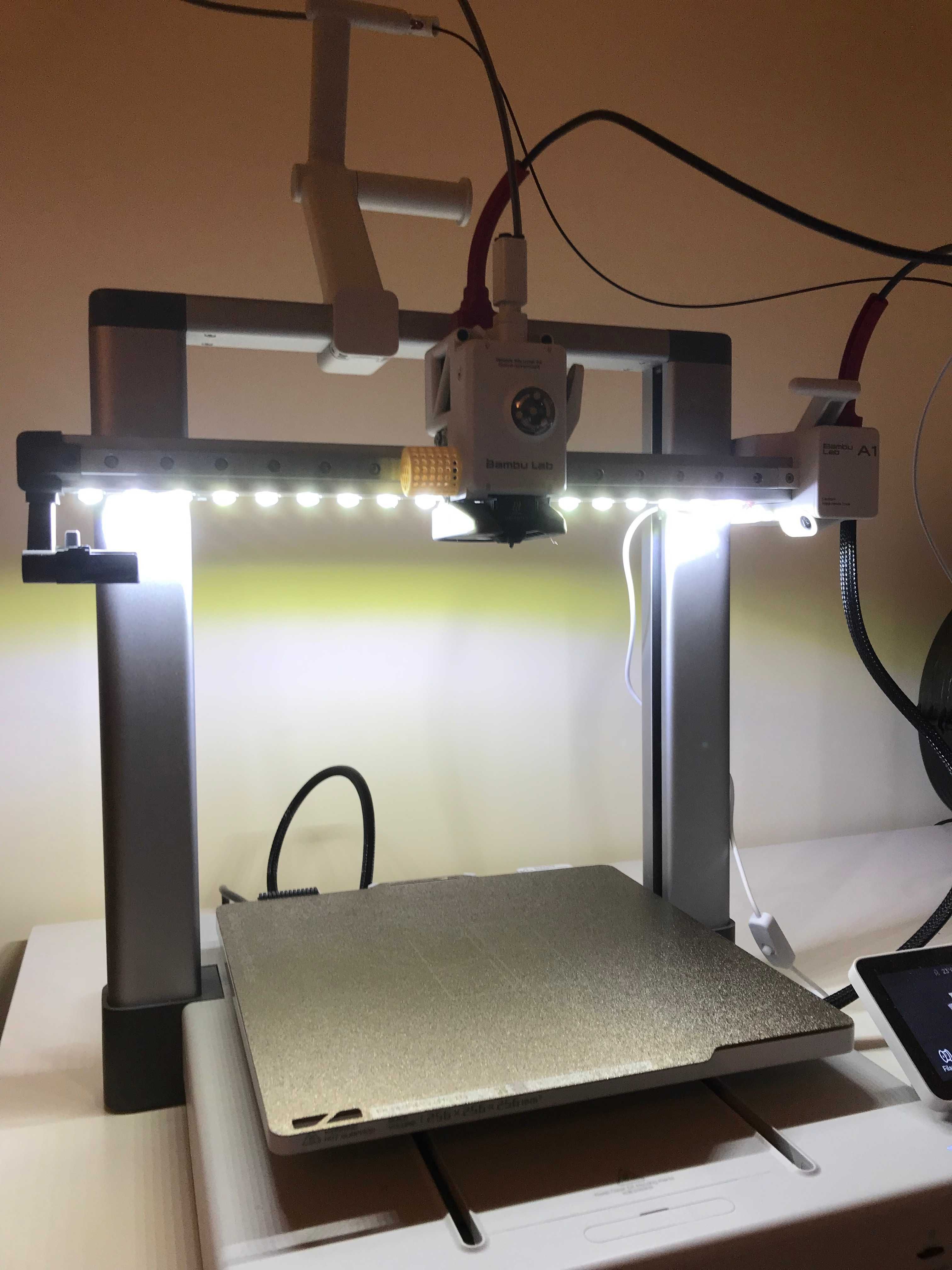 Luz LED impressora 3D bambu lab a1 novo