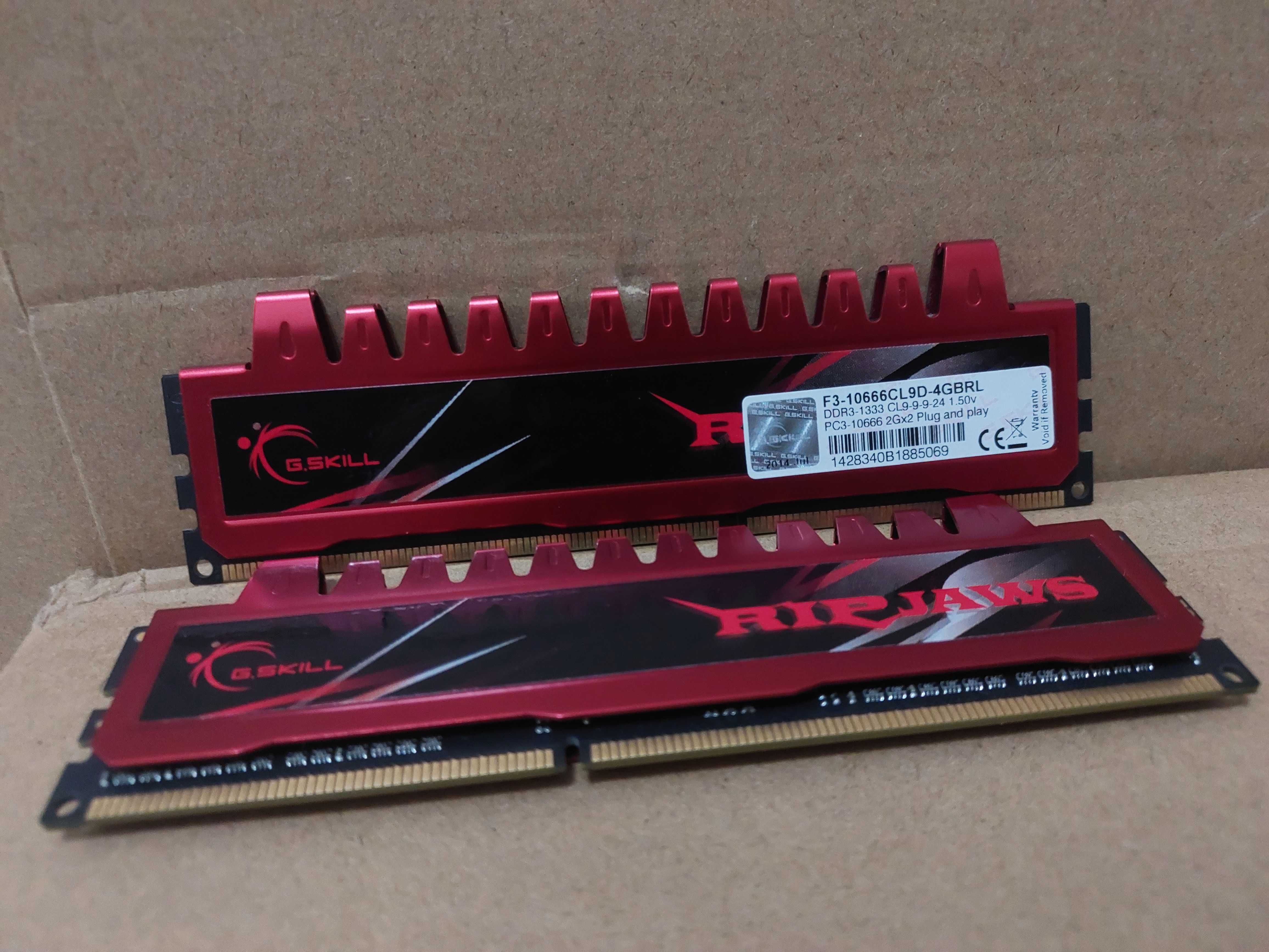 Memória RAM G.SKILL Ripjaws 4GB(2x2GB) DDR3 - 1333MHz