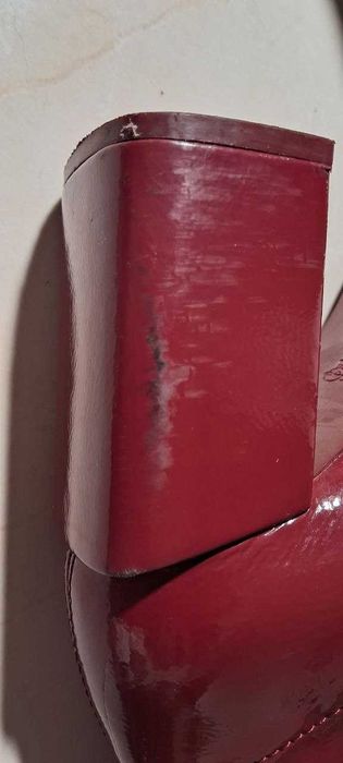 Жіночі ботильйони червоні лаковані stradivarius 36 розмір