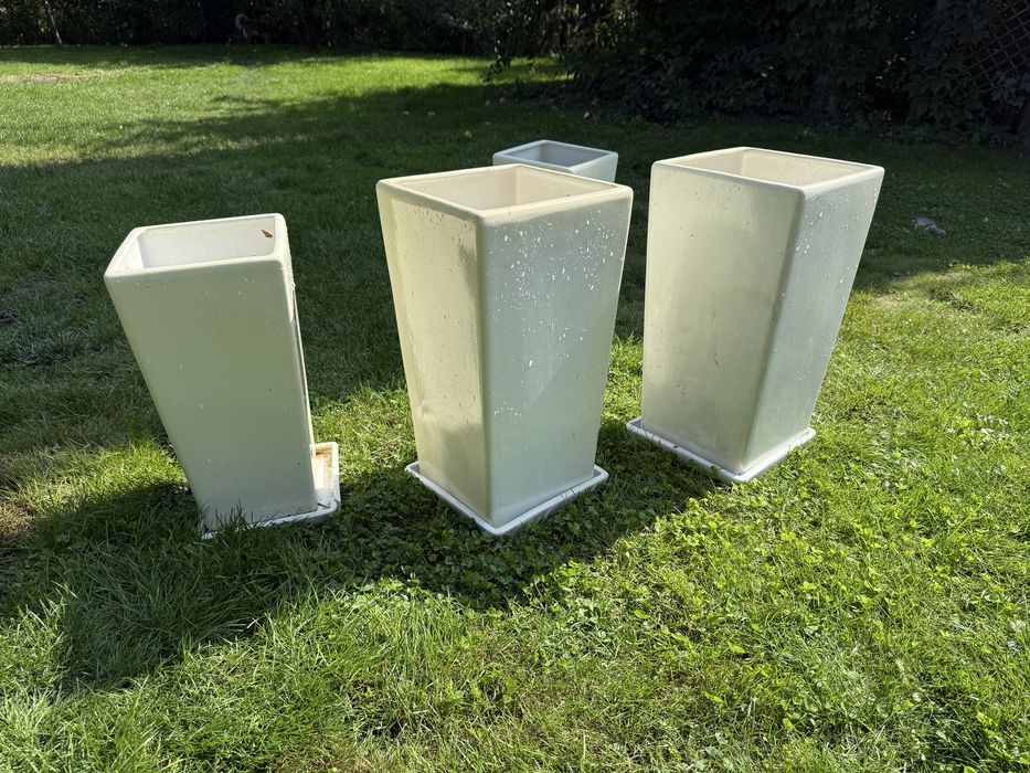4 duże donice wewnetrzne zewnetrzne 53cm 45cm