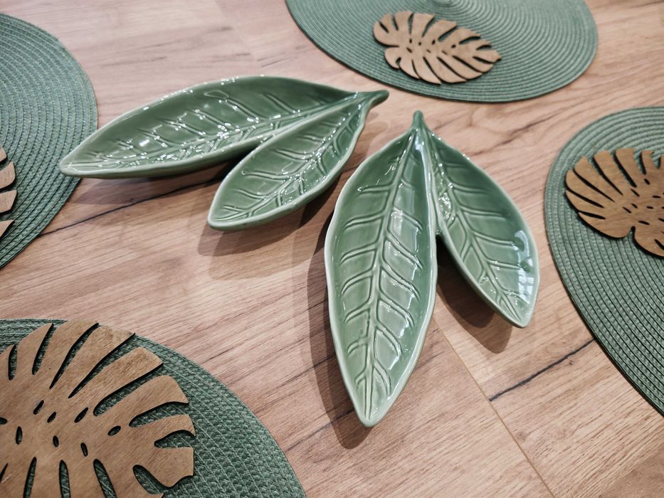 Dwie piękne miseczki w kształcie liści Home&You