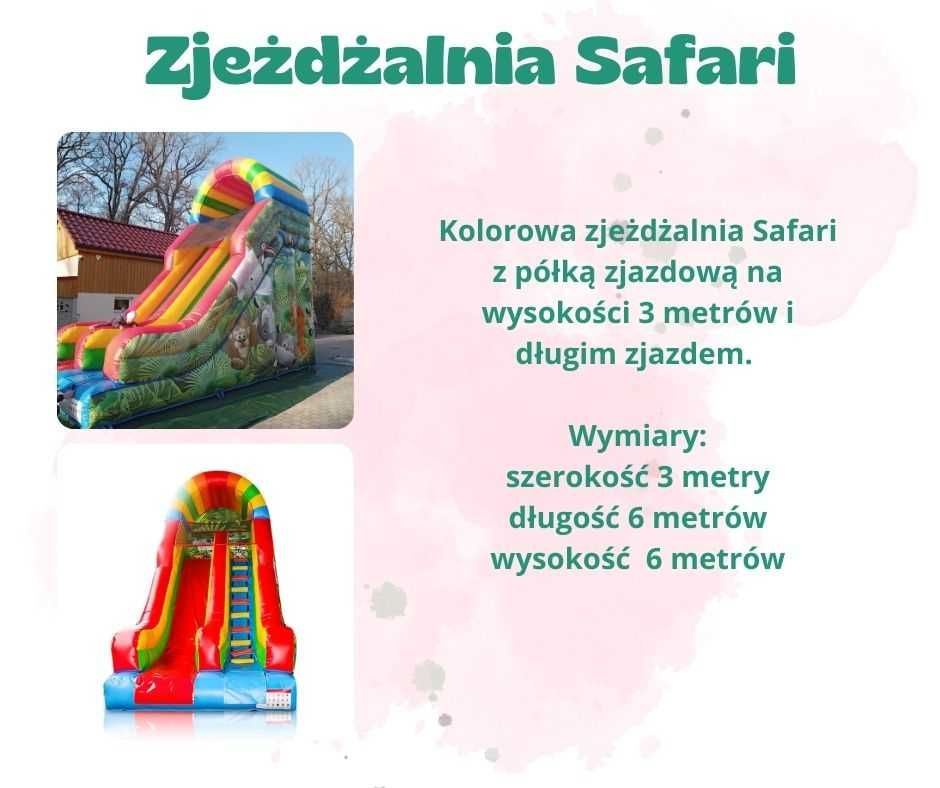 Zjeżdżalnia dmuchana/dmuchaniec/namiot imprezowy/ miś imprezowy/piana