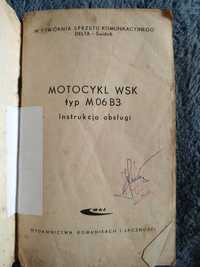 Książka Motocykl Wsk M06B3 instrukcja obsługi