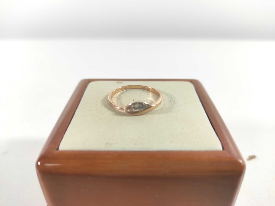 Delikatny ZŁOTY PIERŚCIONEK 585 r17 Loombard Lubawa Lombard