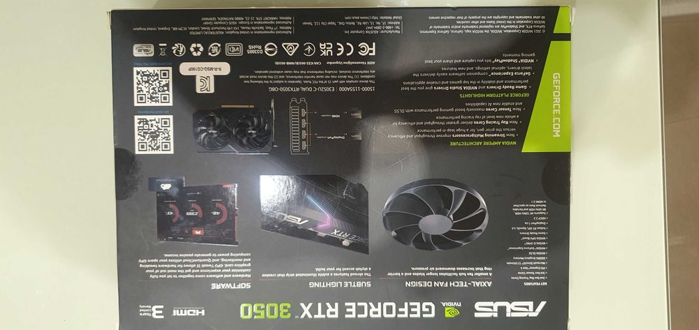 Відеокарта RTX3050 ASUS DUAL