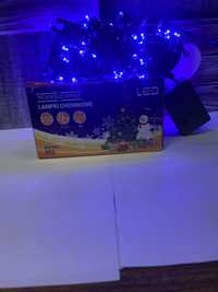 200 led lampki świąteczne niebieskie blue christmas choinka zew i wew