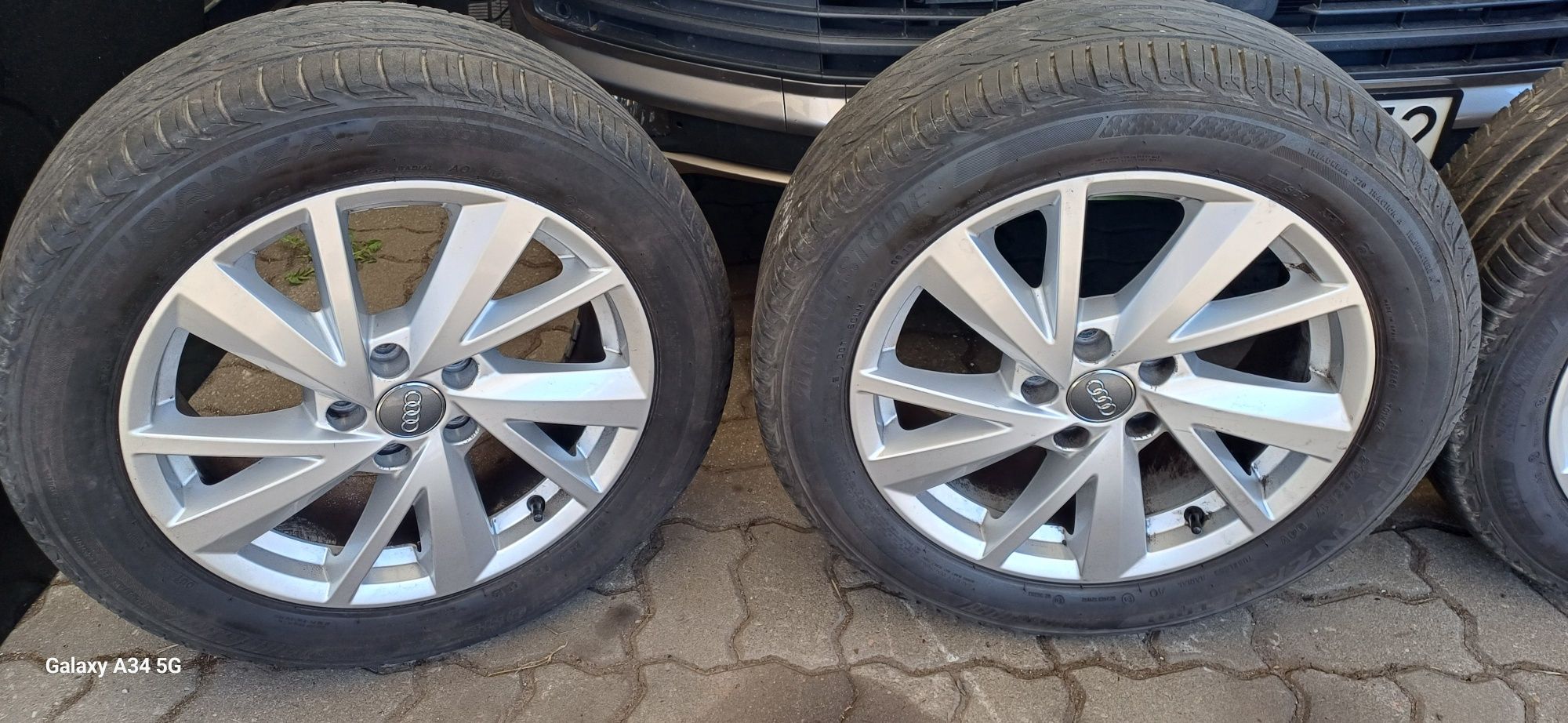 ALUFELGI koła opony AUDI Q2 215/55/17 LATO  81A601025C ET45 5x112 OE
