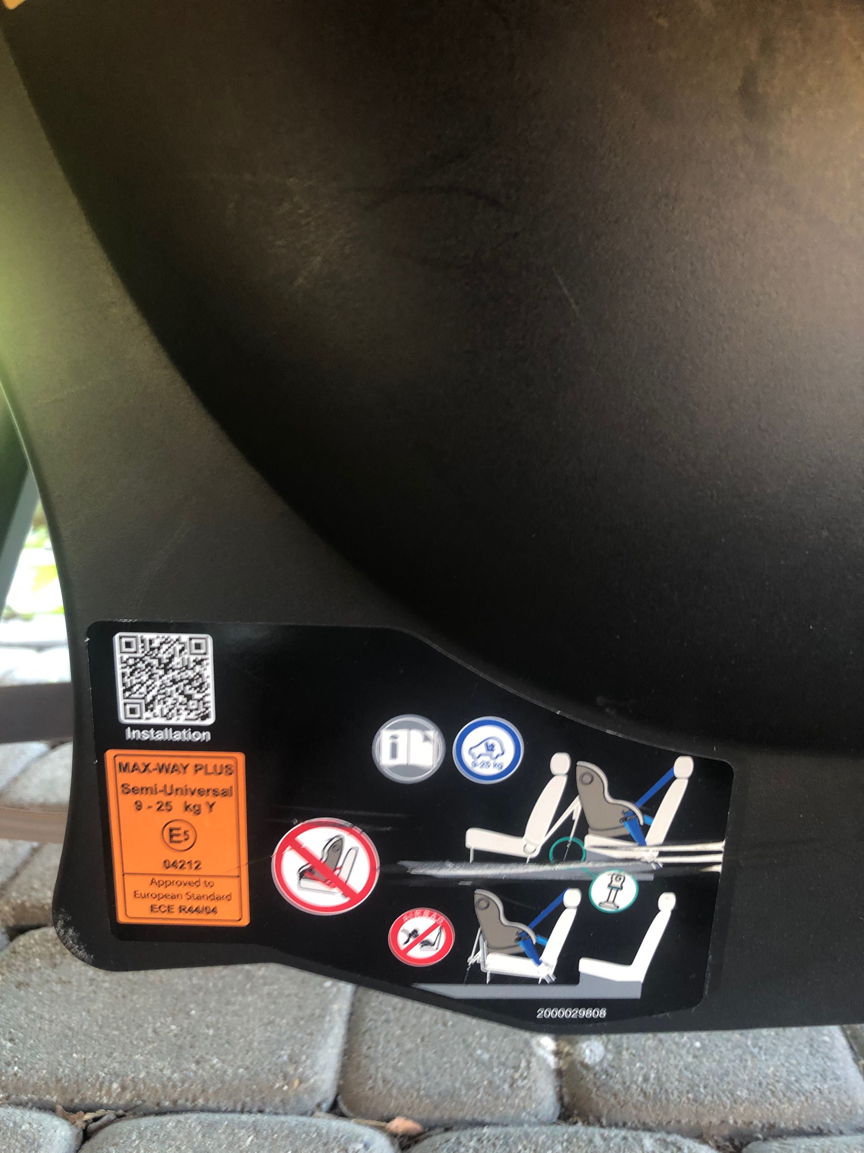 Fotelik Samochodowy Britax Romer Max-Way Plus.