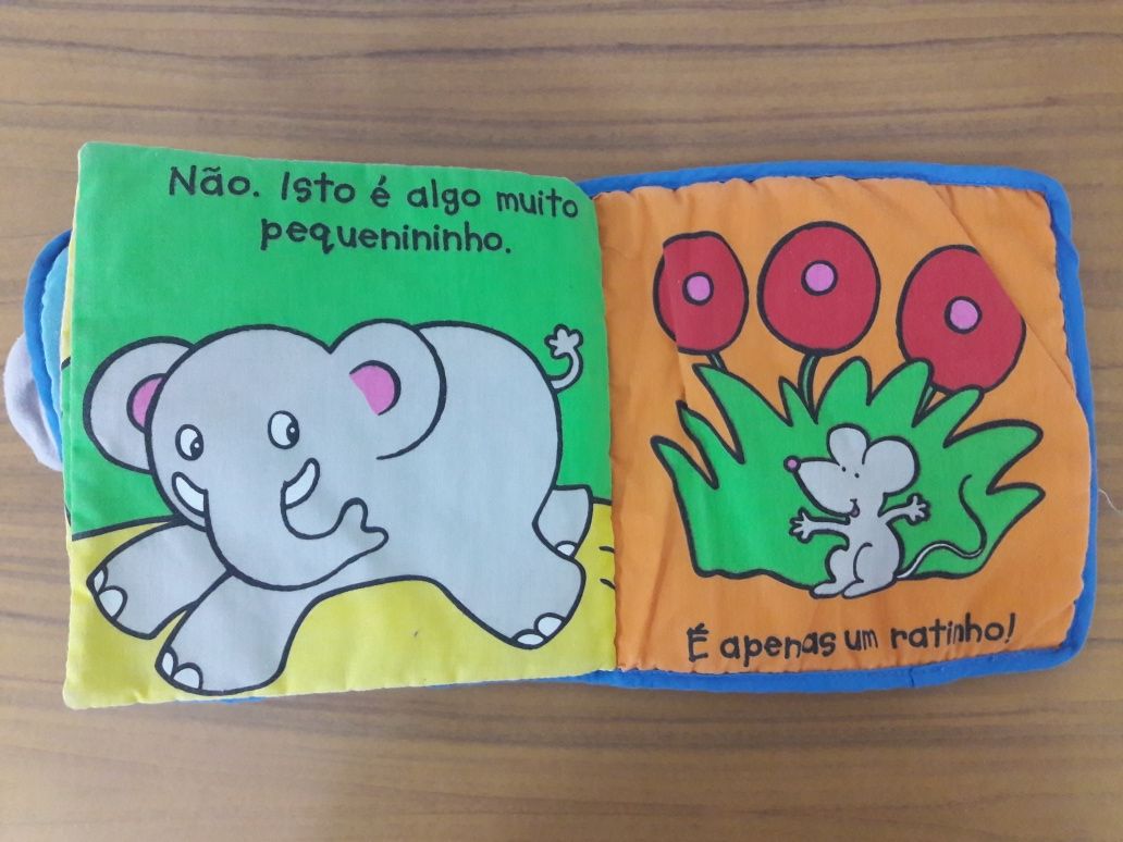Livro de Tecido "Elefante Medroso"