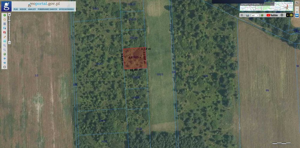 Sprzedaż działek Gorzelin 12a