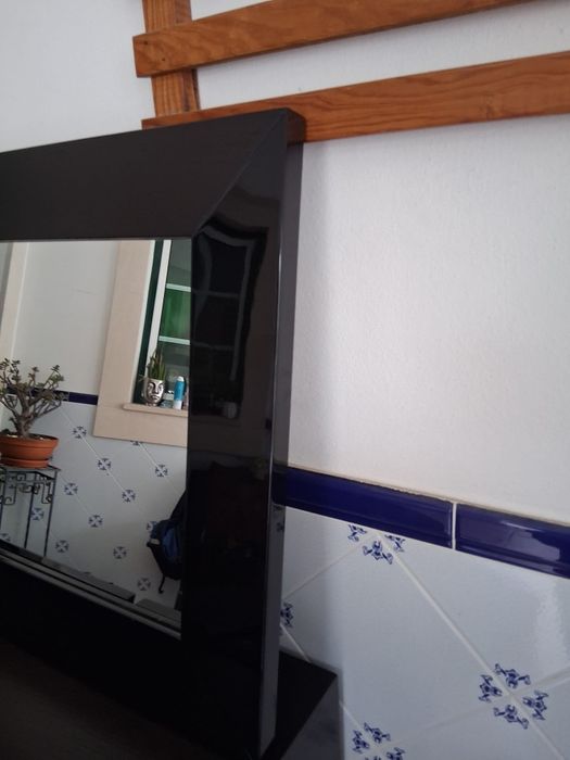 Móvel de entrada espelho e sapateira