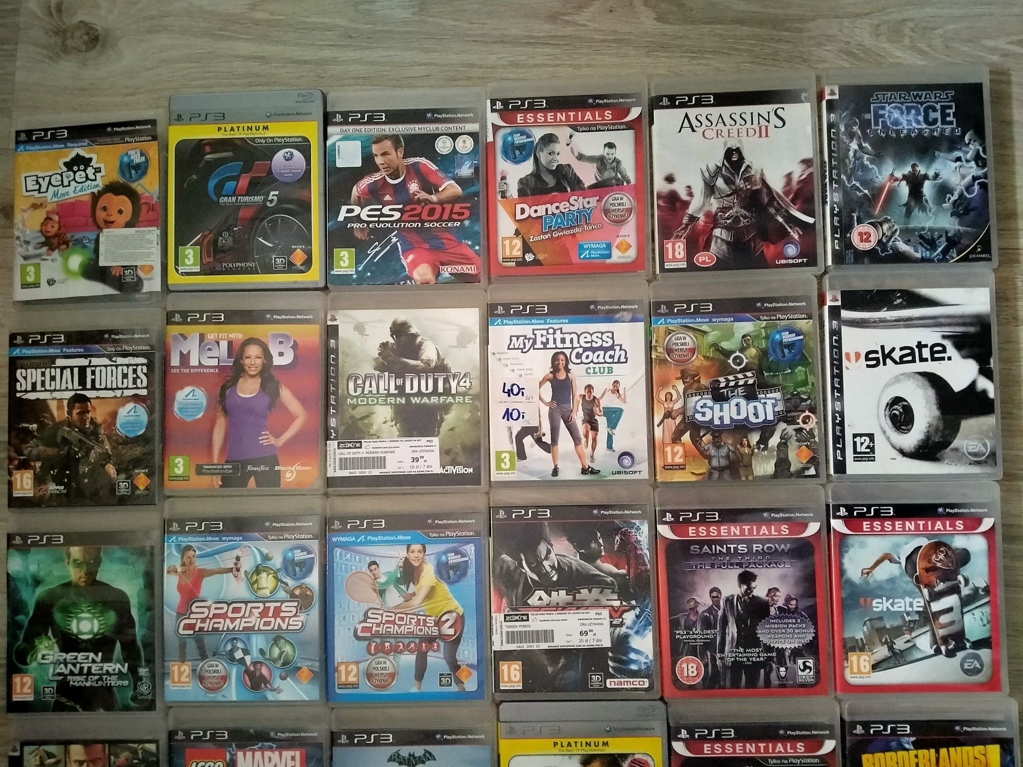 Gry na PlayStation 3, FIFA 19, PES 18, Tekken, Minecraft i inne