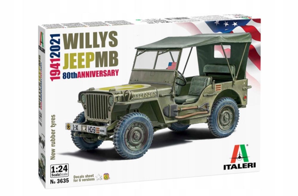 Willys Jeep MB 80th  model Italeri 3635