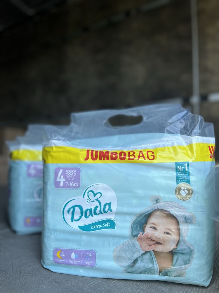 Підгузки памперси Dada Extra Soft джамбо Jumbo box велика упаковка