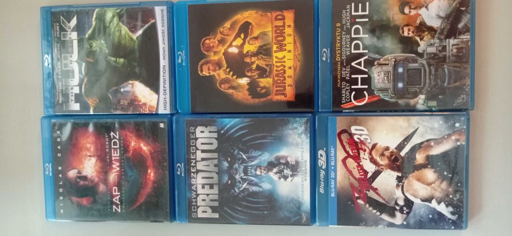 Płyty blueray i dvd z filmami