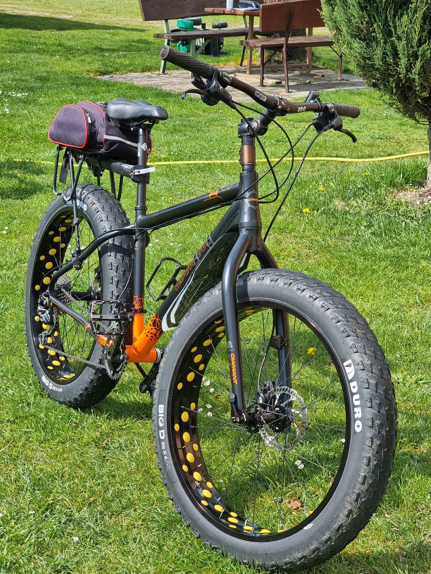 Rower typu fatbike. Diamant F4, Shimano Deore, Tektro