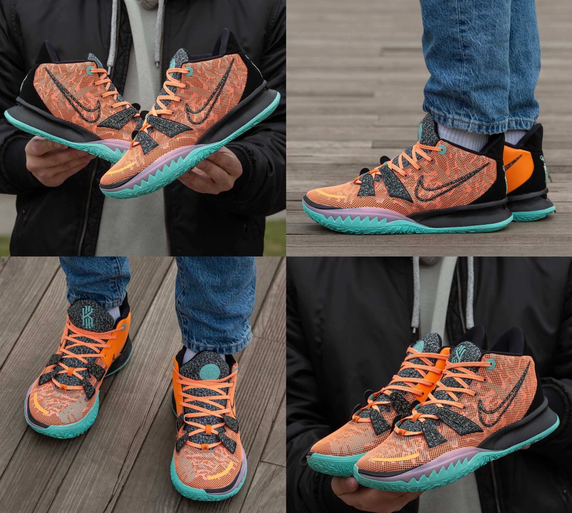 Мужские кроссовки Nike Kyrie 7 Atomic Orange 40-45 Хит Весны 2024! Топ