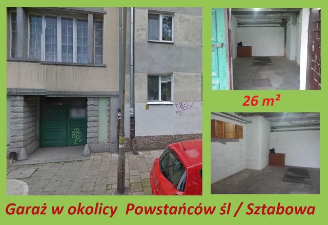 Garaż magazynek do wynajęcia 26 m² ul. Spadochroniarzy / Powstańców śl