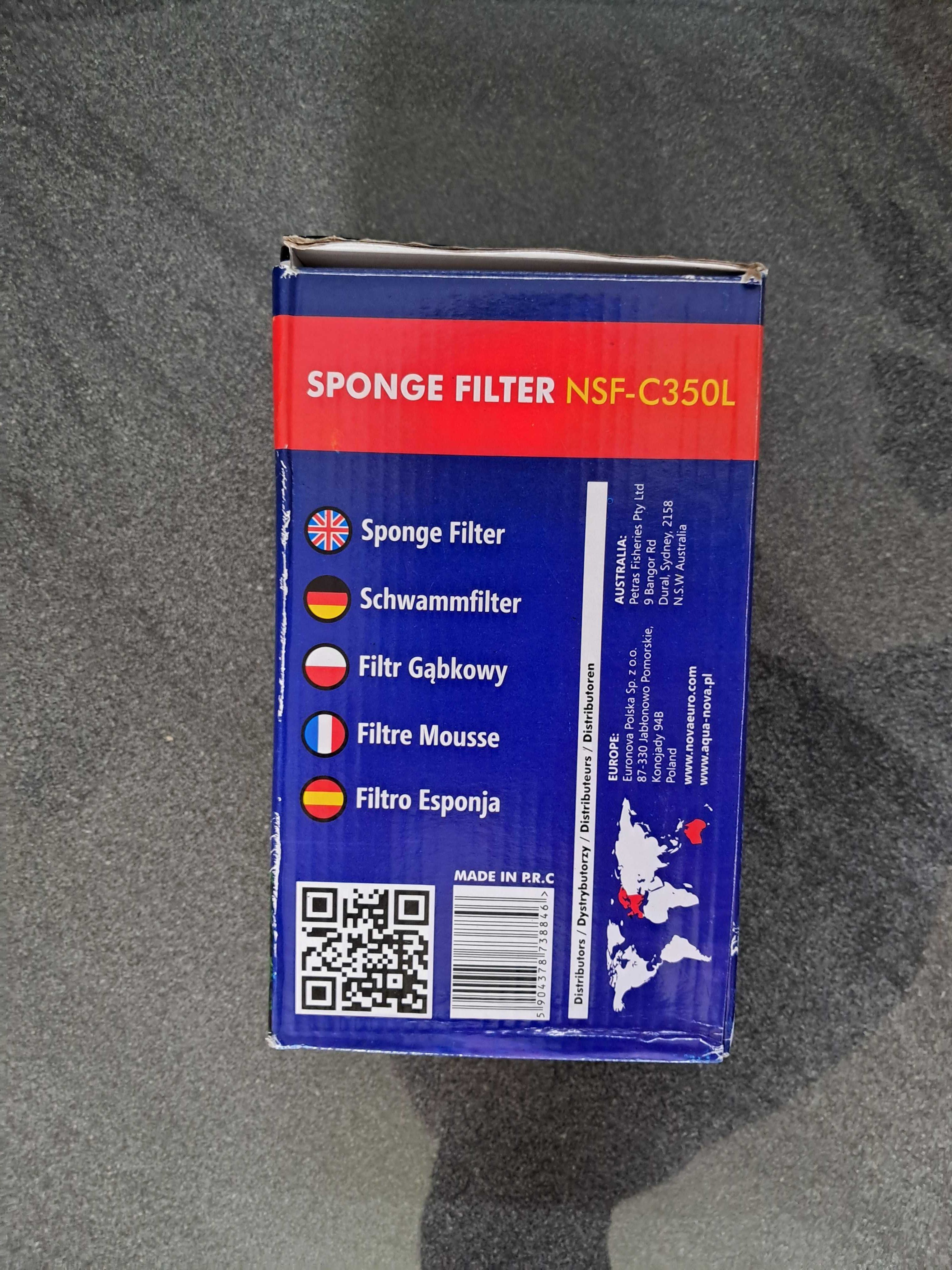 Filtr wewnętrzny gąbkowy Aqua Nova NSF-C350L
